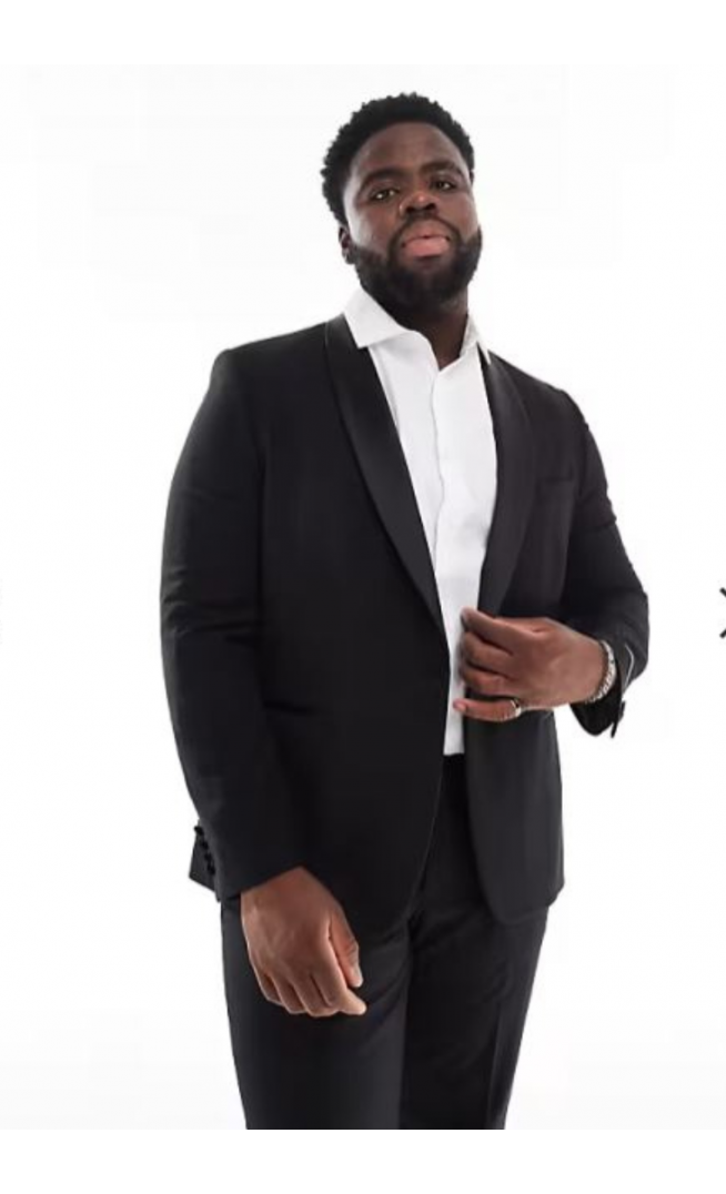 French Connection Plus slim fit dinner suit jacket