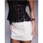 ASOS DESIGN textured lace tank top in black