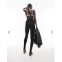 Topshop Tall high waisted legging in black