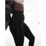 Topshop Tall high waisted legging in black