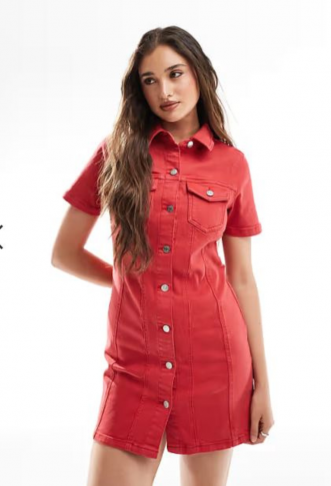 ASOS DESIGN denim fitted...