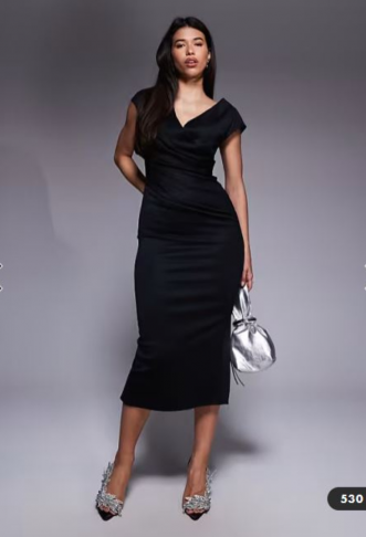 ASOS DESIGN structured midi...