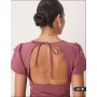 ASOS DESIGN flutter sleeve open back midi dress in purple