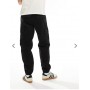 Pull&Bear basic cargo trouser in black