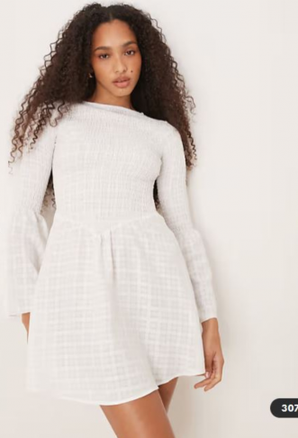 ASOS DESIGN shirred angel...