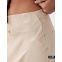 Vila satin maxi skirt in sand