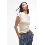 Topshop everyday tee in buttermilk