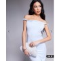 Aria Cove double layered slinky twist strap detail maxi dress in blue