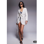 ASOS DESIGN tie front beach shirt dress in neutral stripe