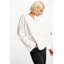 ONLY oversized long sleeve t-shirt in white