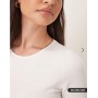 ASOS DESIGN fitted crop t-shirt in white