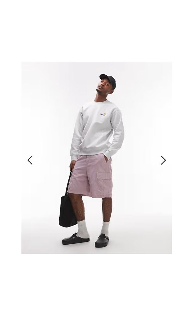Carhartt WIP alan cargo shorts in pink