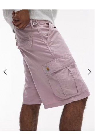 Carhartt WIP alan cargo shorts in pink