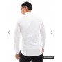 Jack & Jones Premium super slim fit stretch smart shirt in white