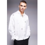 ASOS DESIGN boxy oversized satin shirt with embellishments in white