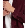 ONLY & SONS cord shirt in burgundy