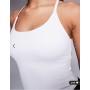 4505 Icon soft touch yoga cami with inner bra and adjustable straps in white