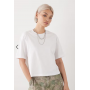 COLLUSION boxy short sleeve t-shirt in white