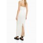 Bershka Pre-owned Maxi dress - white