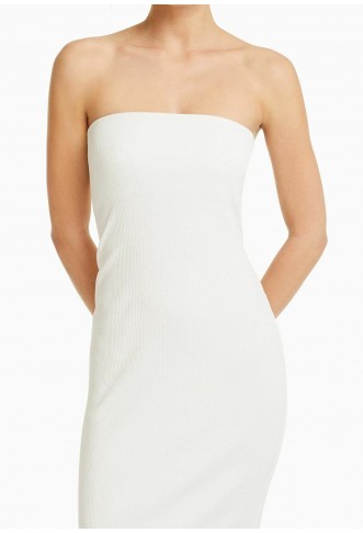 Bershka Pre-owned Maxi dress - white