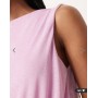 ASOS DESIGN mix & match mesh semi sheer bubble hem top in lilac