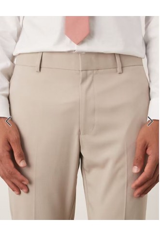 ASOS DESIGN skinny suit pants in ecru