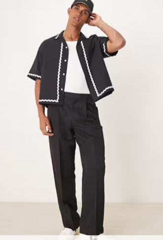 ASOS DESIGN smart wide leg...
