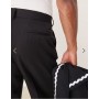 ASOS DESIGN smart wide leg trousers with front pleat in black