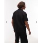Topman textured grid check co-ord in black