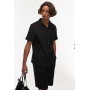 Topman textured grid check co-ord in black