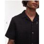 Topman textured grid check co-ord in black