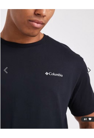 Columbia basic logo t-shirt in black
