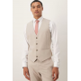 ASOS DESIGN skinny suit waistcoat in ecru