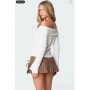 Brandy Fold Over Ribbed Sweater
