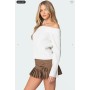 Brandy Fold Over Ribbed Sweater