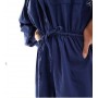 ASOS DESIGN Banana Sleeve Cinched Waist Twill Playsuit