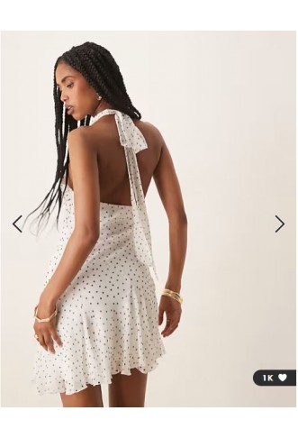 ASOS DESIGN neck tie godet...