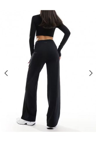 4505 Icon soft touch high waist wide leg dance pant in black