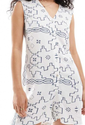 Only geo print playsuit in...