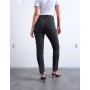 Topshop Hourglass Original high rise mom jean in washed black