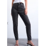 Topshop Hourglass Original high rise mom jean in washed black