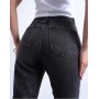 Topshop Hourglass Original high rise mom jean in washed black