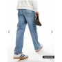 Jack & Jones Alex baggy jeans in mid blue vintage wash