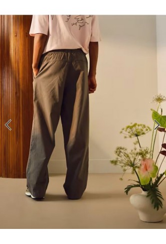 Topman essential washed trousers in khaki