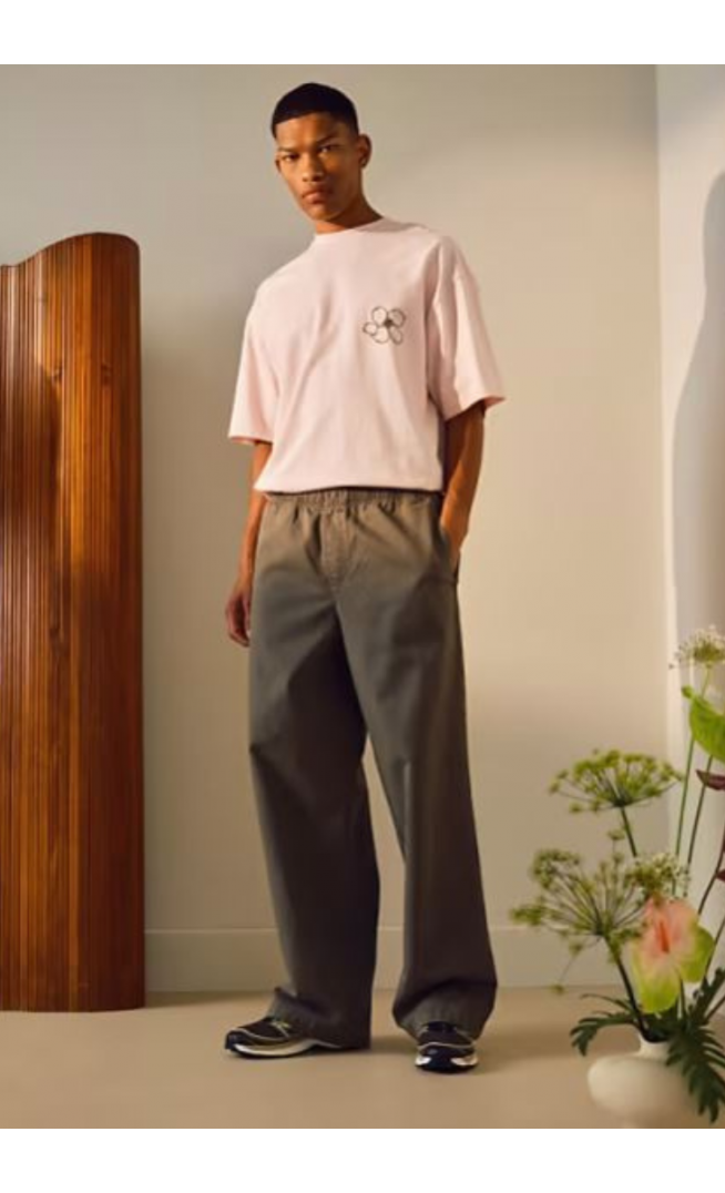 Topman essential washed trousers in khaki