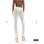 Miss Selfridge beach crochet trouser in cream