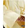 ASOS DESIGN poplin extreme cuff oversized shirt in buttermilk