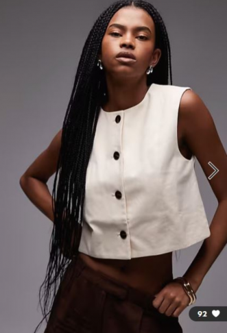 Mango round neck waistcoat...