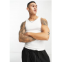 COLLUSION ribbed vest in white