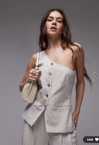 Topshop co ord linen stripe...